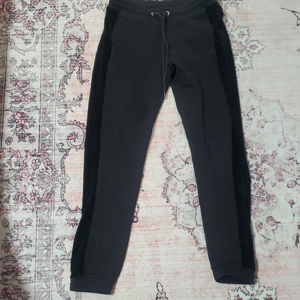 Victoria's Secret Pink Black Y2K Jogger Pants